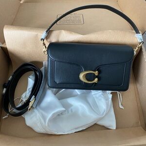 Coach Tabby 26 Lunar New Year of the Snake Black Leather Shoulder Bag
